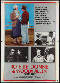 2b0426 ANNIE HALL Italian 2p 1977 different images of Woody Allen & Diane Keaton, a nervous romance!