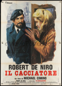 2b0435 DEER HUNTER Italian 2p 1979 different Ciriello art of Robert De Niro & Meryl Streep!