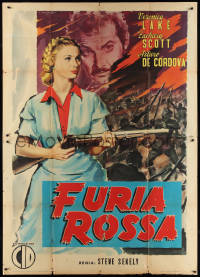 2b0554 STRONGHOLD Italian 2p 1956 Veronica Lake's love sparked the flaming torch of rebellion!