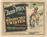 2b1237 BRONCHO TWISTER TC 1927 cool art of western ace cowboy Tom Mix riding Tony, ultra rare!