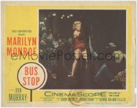 2b1284 BUS STOP LC #2 1956 full-length sexy Marilyn Monroe performing on stage with band!