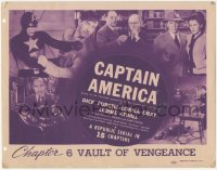 2b1240 CAPTAIN AMERICA chapter 6 TC 1944 Marvel superhero in costume, serial, Vault of Vengeance!