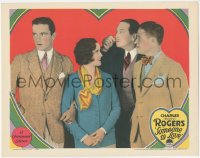 2b1353 SOMEONE TO LOVE LC 1928 Buddy Rogers jealous of Mary Brian, Jack Oakie & Austin, very rare!