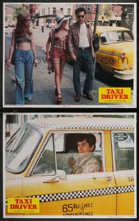 2b1488 TAXI DRIVER 2 LCs 1976 Robert De Niro, Harvey Keitel & teen hooker Jodie Foster, Scorsese!