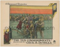 2b1358 TEN COMMANDMENTS LC 1923 Cecil B. DeMille silent epic, close up of men in chariot!