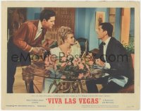 2b1375 VIVA LAS VEGAS LC #3 1964 fumbling waiter Elvis Presley messed up sexy Ann-Margret's dinner!