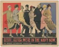 2b1379 WE'RE IN THE NAVY NOW LC 1926 sailors Wallace Beery & Raymond Hatton with sexy ladies, rare!