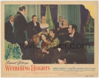2b1384 WUTHERING HEIGHTS LC 1939 Laurence Olivier breaks into party with wounded Merle Oberon!