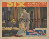 2b1385 YOUNG DONOVAN'S KID LC 1931 Richard Dix by Jackie Cooper saying his prayers before bed, rare!