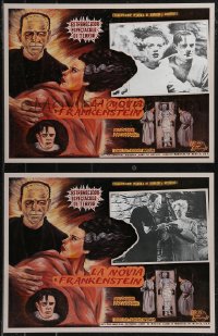 2b0046 BRIDE OF FRANKENSTEIN 2 Mexican LCs R1990s Boris Karloff as the monster & Elsa Lanchester!