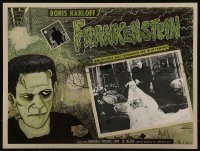 2b0044 FRANKENSTEIN Mexican LC R1990s great image of Boris Karloff as the monster with bride!