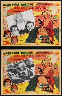 2b0048 SOME LIKE IT HOT 4 Mexican LCs R1990s Marilyn Monroe, Tony Curtis, Jack Lemmon, Billy Wilder!