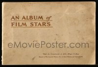 2b1506 ALBUM OF FILM STARS 1st series English cigarette card album 1933 w/50 color cards on 20 pages!