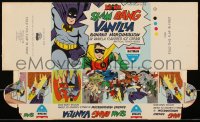 2b0597 BATMAN ice cream carton 1966 All Star Dairy Slam Bang Vanilla, great comic superhero art!