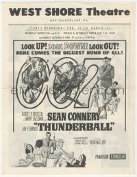 2b0835 THUNDERBALL/THOSE MAGNIFICENT MEN IN THEIR FLYING MACHINES local herald 1965 James Bond