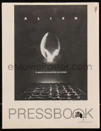 2b0716 ALIEN pressbook 1979 Ridley Scott outer space sci-fi monster classic, cool egg image!