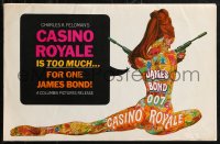 2b0076 CASINO ROYALE pressbook 1968 all-star James Bond spy spoof, sexy Robert McGinnis art!