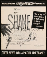 2b0205 SHANE pressbook 1953 Alan Ladd, Jean Arthur, George Stevens classic western, Brini art!