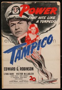 2b0225 TAMPICO pressbook 1944 Edward G. Robinson, sexy Lynn Bari, Victor McLaglen, ultra rare!