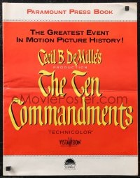 2b0227 TEN COMMANDMENTS pressbook 1956 Charlton Heston & Yul Brynner, Cecil B. DeMille classic!