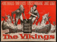 2b0243 VIKINGS pressbook 1958 Kirk Douglas, Tony Curtis, Janet Leigh, Richard Fleischer directed!