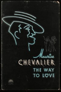 2b0244 WAY TO LOVE pressbook 1933 Maurice Chevalier, sexy Ann Dvorak, cool art, ultra rare!