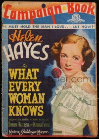 2b0245 WHAT EVERY WOMAN KNOWS pressbook 1934 Helen Hayes, full-color cover & poster images!