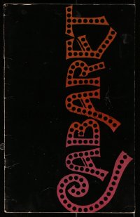 2b0855 CABARET souvenir program book 1972 Liza Minnelli in Nazi Germany, directed by Bob Fosse