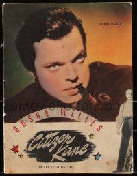 2b0856 CITIZEN KANE souvenir program book 1941 Orson Welles' masterpiece, great images & content!