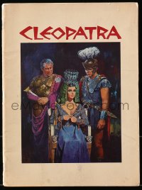 2b0857 CLEOPATRA souvenir program book 1964 Elizabeth Taylor, Burton, Harrison, Terpning art!