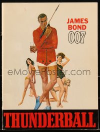 2b0872 THUNDERBALL souvenir program book 1965 Sean Connery as James Bond, cool images from the movie!