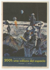 2b1541 2001: A SPACE ODYSSEY 2pg Spanish herald 1968 Stanley Kubrick, McCall art of astronauts!