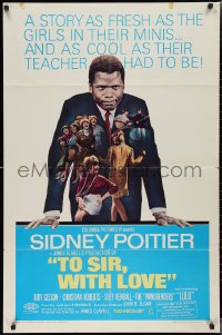 2b1207 TO SIR, WITH LOVE 1sh 1967 Sidney Poitier, Geeson, directed by James Clavell!