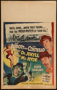 2b0467 ABBOTT & COSTELLO MEET DR. JEKYLL & MR. HYDE WC 1953 Bud & Lou meet scary Boris Karloff!
