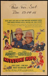2b0468 ABBOTT & COSTELLO MEET THE KEYSTONE KOPS WC 1955 Bud & Lou in the movies' maddest days, rare!