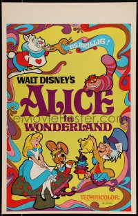 2b0473 ALICE IN WONDERLAND WC R1974 Walt Disney, Lewis Carroll classic, cool psychedelic art!