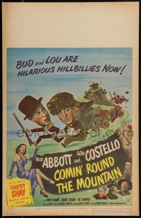 2b0482 COMIN' ROUND THE MOUNTAIN WC 1951 wacky hillbillies Bud Abbott & Lou Costello, Dorothy Shay!