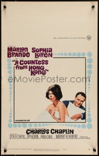 2b0484 COUNTESS FROM HONG KONG WC 1967 Marlon Brando, sexy Sophia Loren, directed by Chaplin!