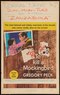 2b0532 TO KILL A MOCKINGBIRD WC 1963 Gregory Peck classic, from Harper Lee's famous novel!
