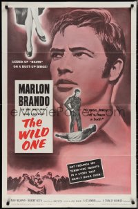 2b1230 WILD ONE 1sh R1960 great images of ultimate biker Marlon Brando!