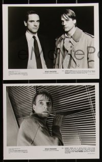 2b1997 DEAD RINGERS 10 8x10 stills 1988 Jeremy Irons & Genevieve Bujold, David Cronenberg candid!