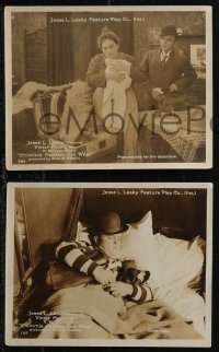 2b1682 CHIMMIE FADDEN OUT WEST 3 8x10 LCs 1915 Cecil B. DeMille, great images of wacky Victor Moore!