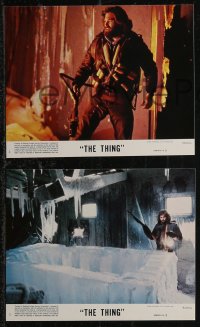 2b2056 THING 8 8x10 mini LCs 1982 John Carpenter, Kurt Russell, the ultimate in alien terror!