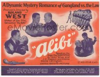 2b1547 ALIBI herald 1929 Chester Morris in Roland West's thrilling underworld romance, ultra rare!