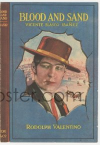 2b1556 BLOOD & SAND herald 1922 matador Rudolph Valentino close portrait & in kiss close up!