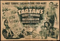 2b0834 TARZAN'S SECRET TREASURE herald 1941 Johnny Weissmuller, Maureen O'Sullivan, ultra rare!