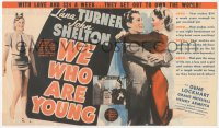 2b1605 WE WHO ARE YOUNG herald 1940 sexy young bride Lana Turner is an eyeful of bliss, ultra rare!