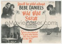 2b1608 WILD WILD SUSAN herald 1925 Bebe Daniels escapes marriage by becoming private detective, rare