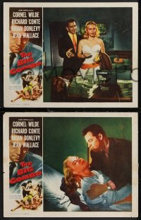2b1468 BIG COMBO 3 LCs 1955 Cornel Wilde, Jean Wallace, Richard Conte, Van Cleef, classic film noir!