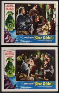 2b1429 BLACK SABBATH 6 LCs 1964 Mario Bava's I Tre volti Della Paura, creepy Boris Karloff!